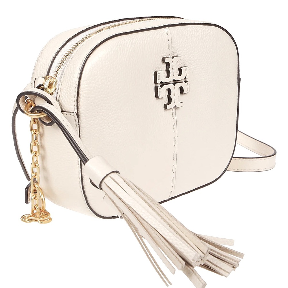 Tory Burch McGraw Logo Embossed Camera Bag